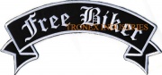 Free Biker Large Motorcycle Embroidered Patch